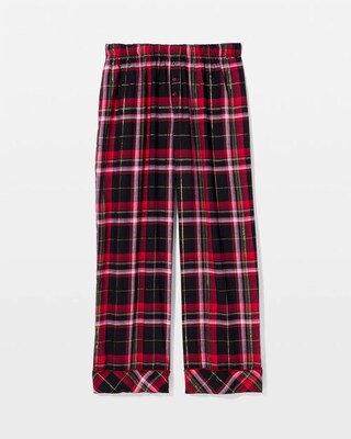 Velvet Piped Relaxed Pajama Pant click to view larger image.