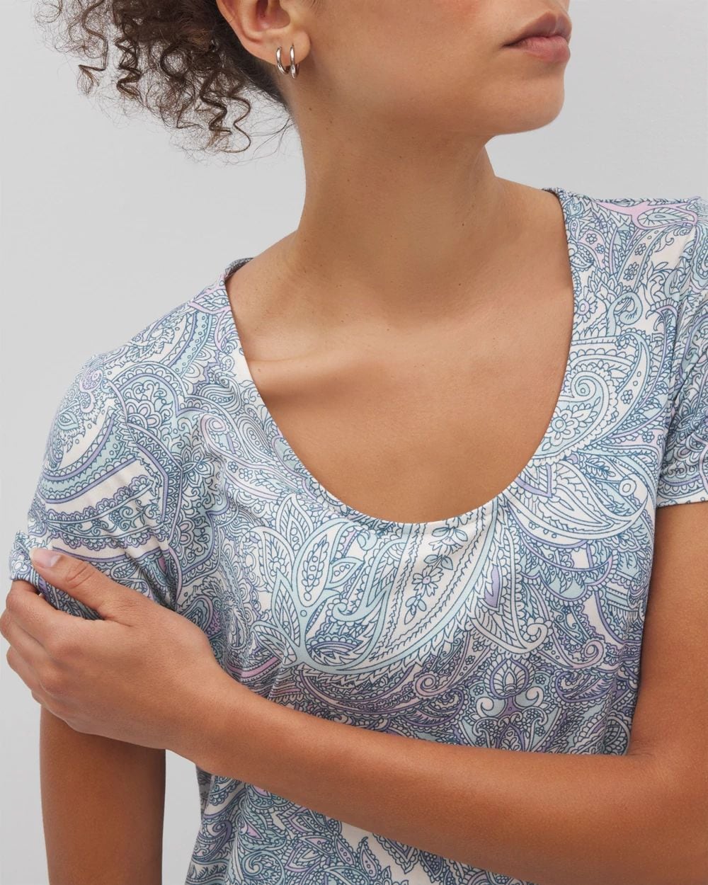Cool Nights Short Sleeve Scoop Neck Sleepshirt