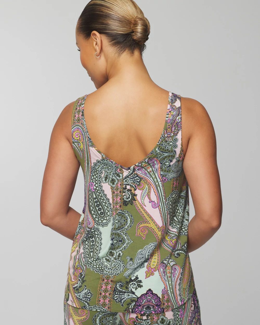 Pajama Tank With Piping