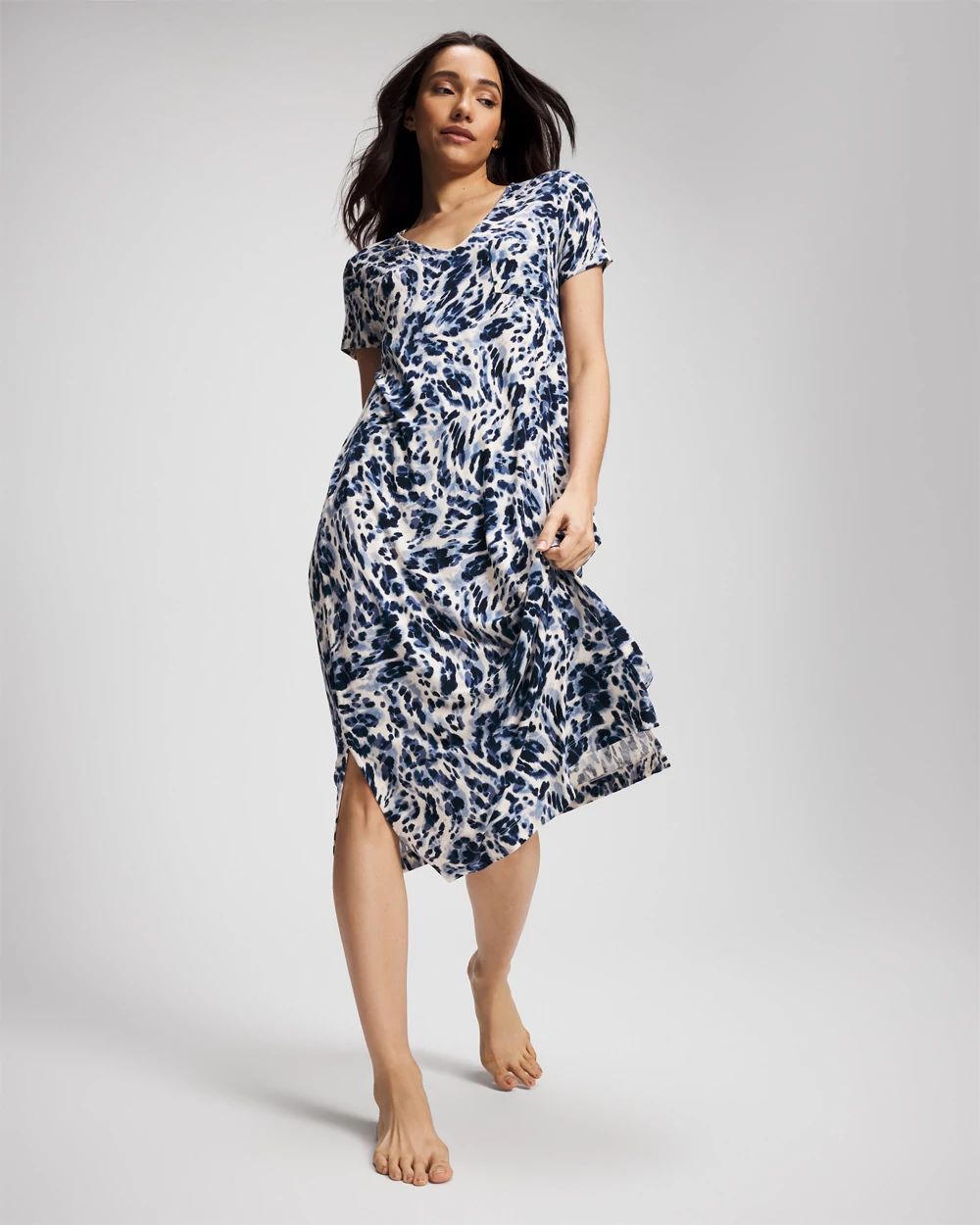 Cool Nights Short Sleeve Long Sleepshirt