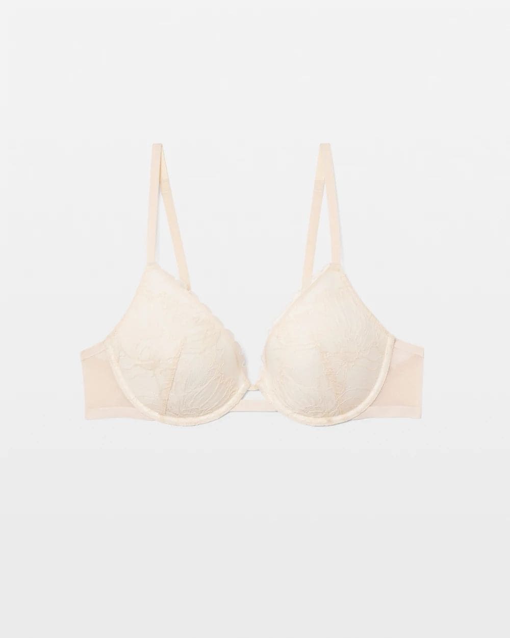 Lightly Lined Plunge Bra with Lace