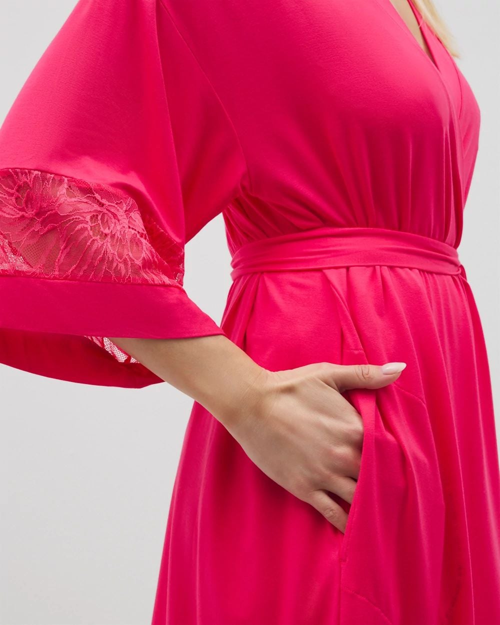 Cool Nights Robe With Lace