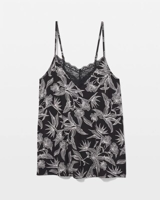 Lace Trim Pajama Cami click to view larger image.