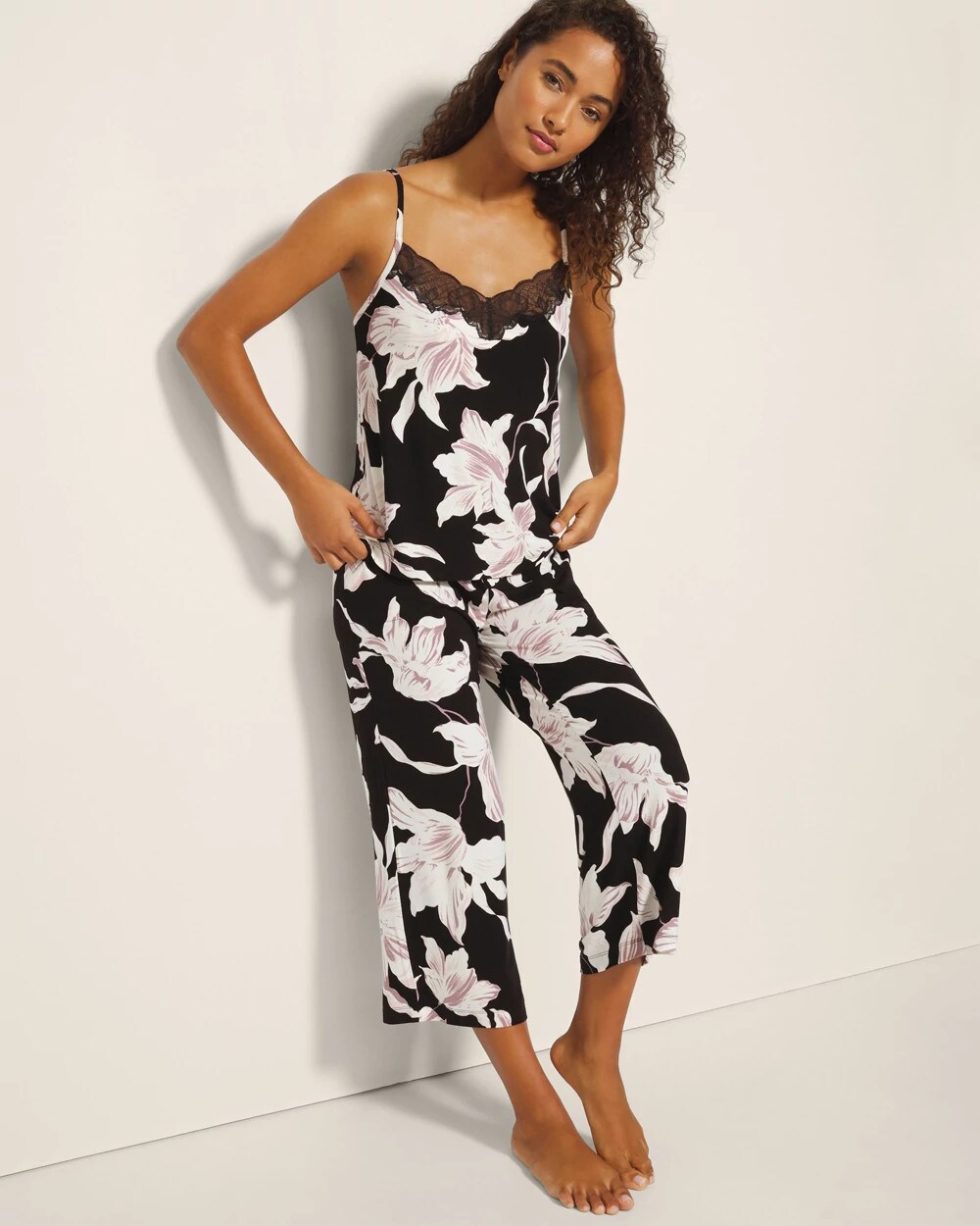 Lace-Trim Pajama Cami