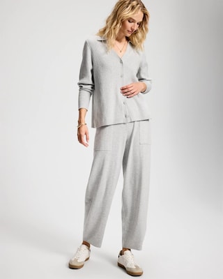 Premier Knit Rib Button-Up Top click to view larger image.
