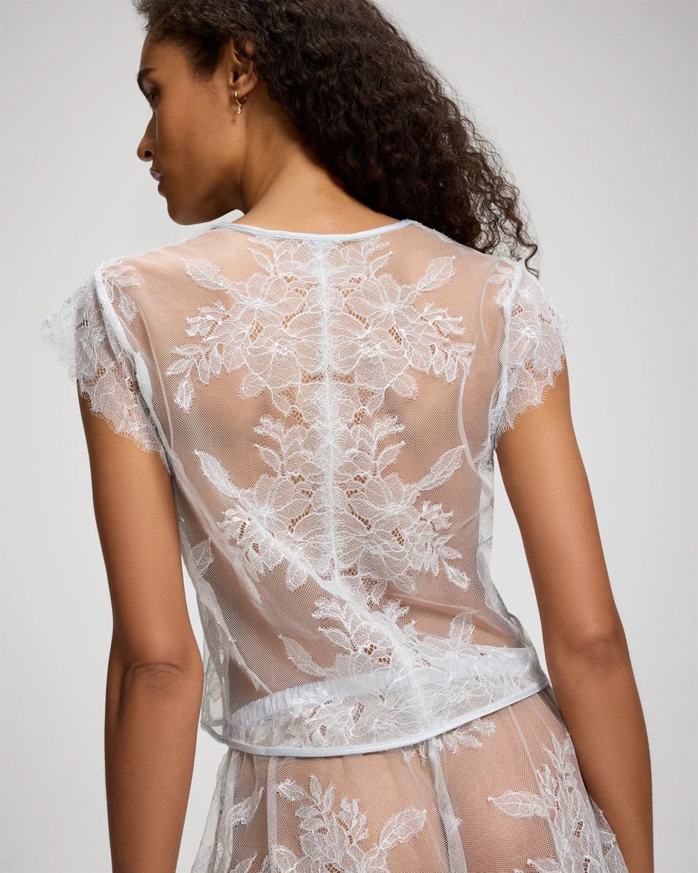 Soma's Sexiest Lace Tie Front Top