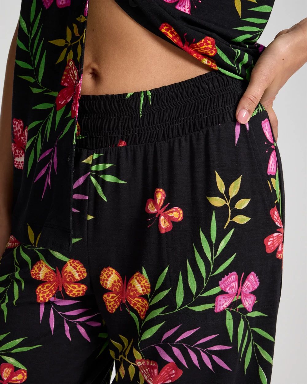 Cool Nights Cropped Pajama Pants