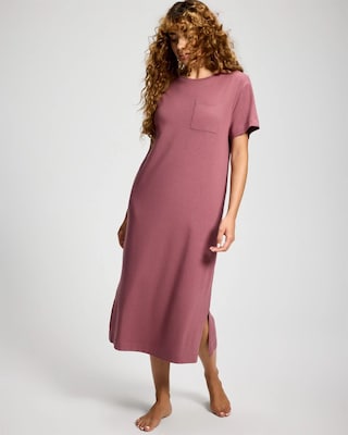 Short-Sleeve Long Sleepshirt