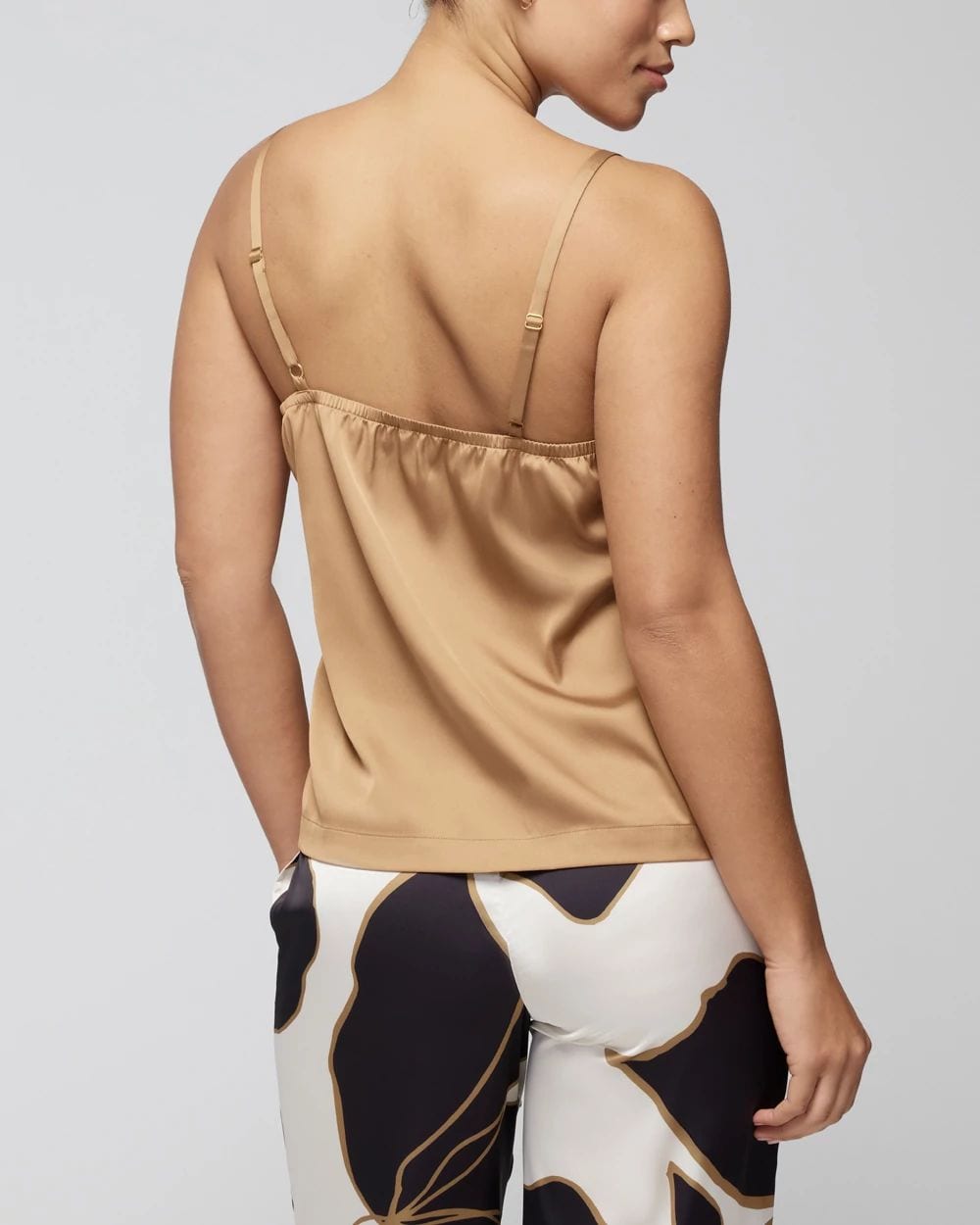Satin Square-Neck Pajama Cami