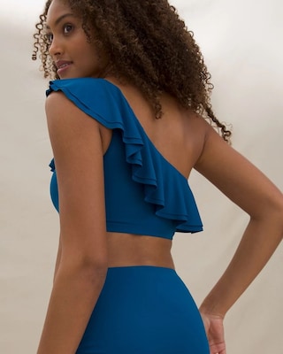 Ruffle One Shoulder Top