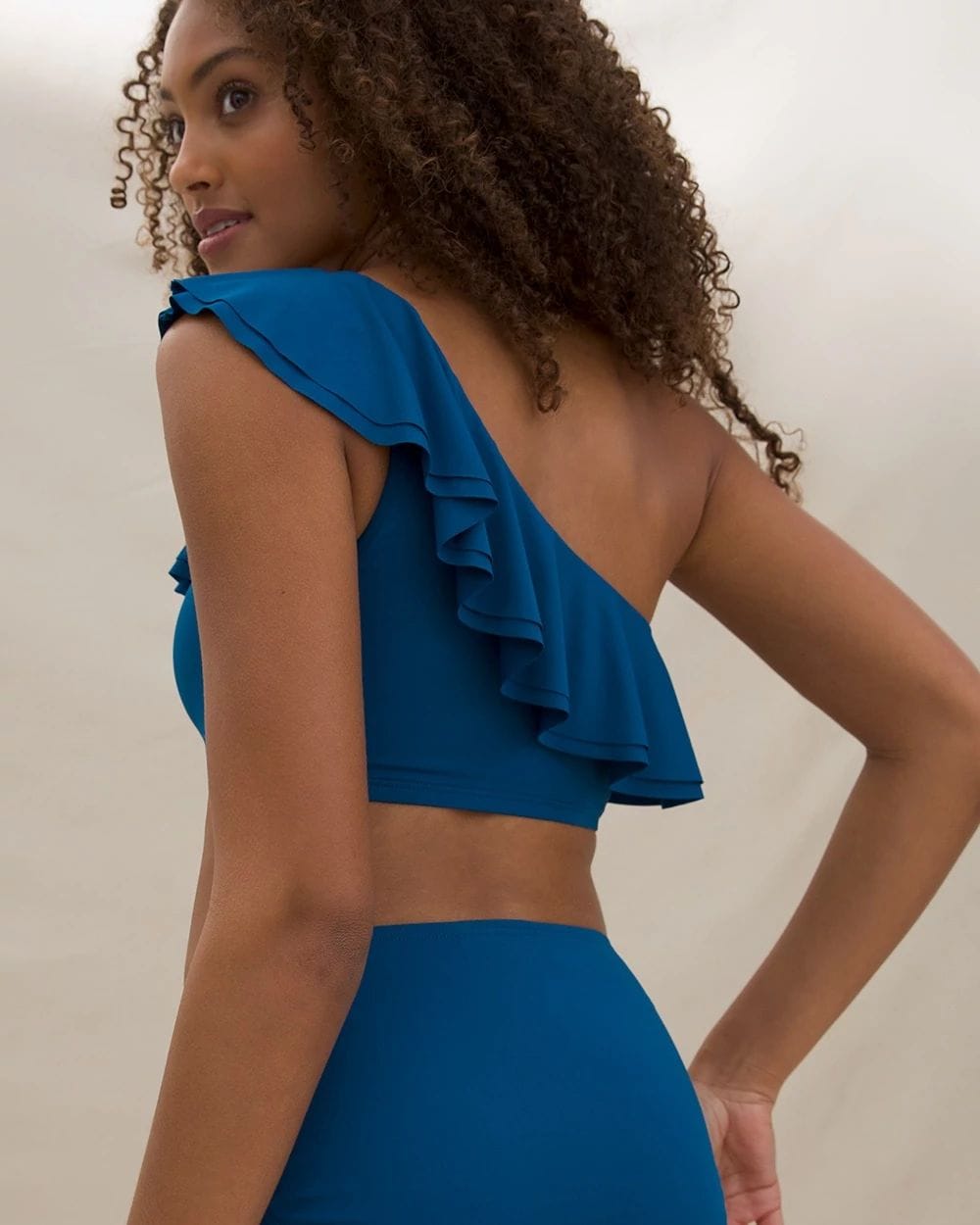 Ruffle One Shoulder Top