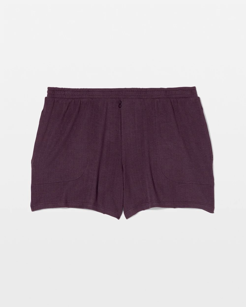 Lightweight Rib Knit Pajama Shorts