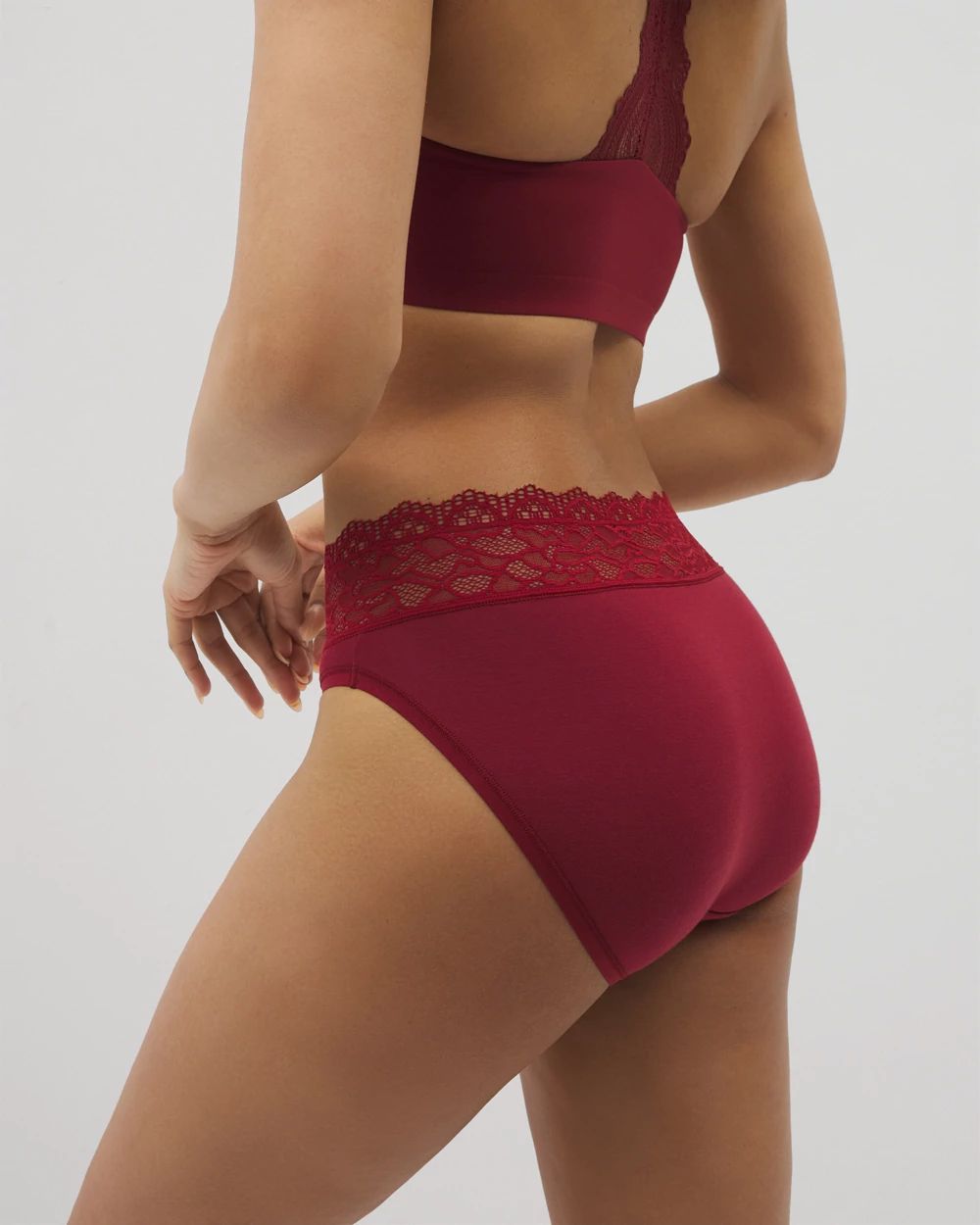 Embraceable High-Leg Panty with Enchanting Lace