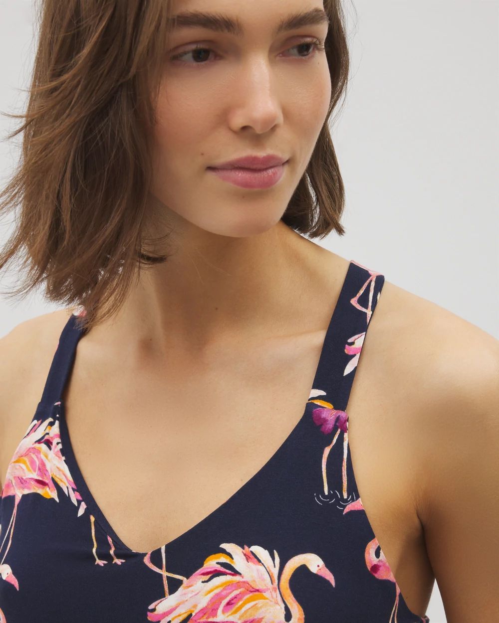 Cool Nights Piped Racerback Pajama Tank