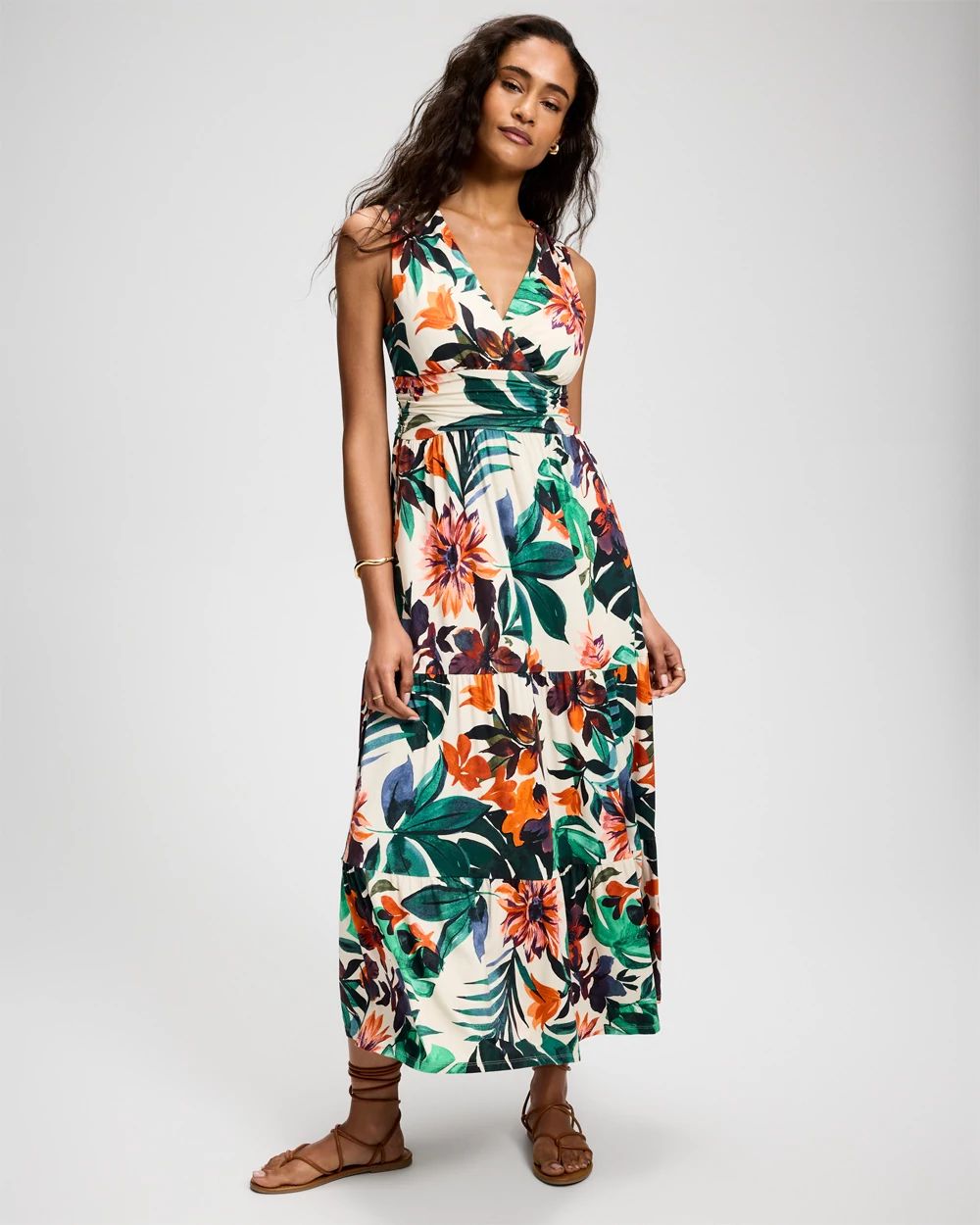 Soft Jersey Goddess Tiered Maxi Dress