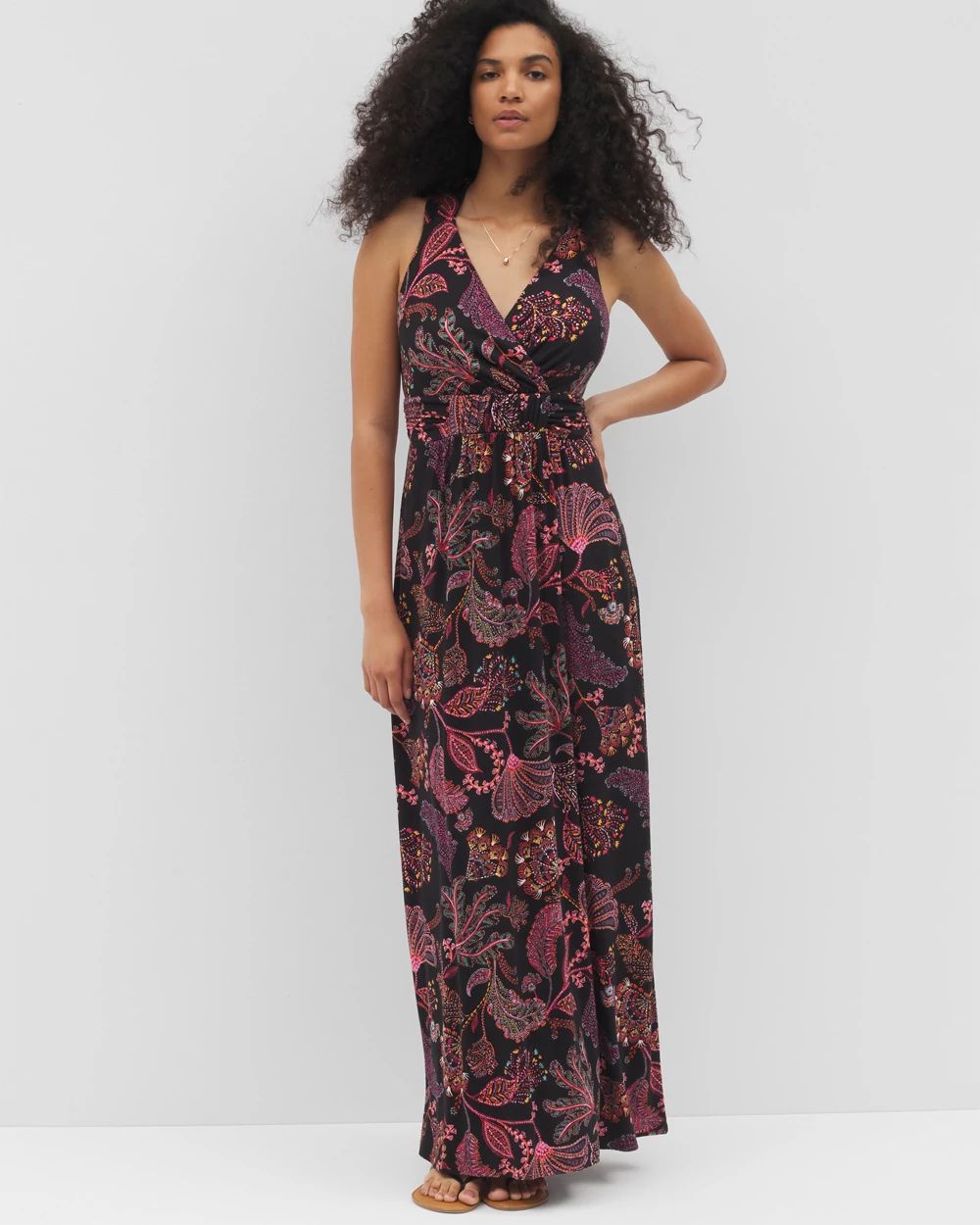 Soft Jersey Isla Cross Back Maxi Bra Dress