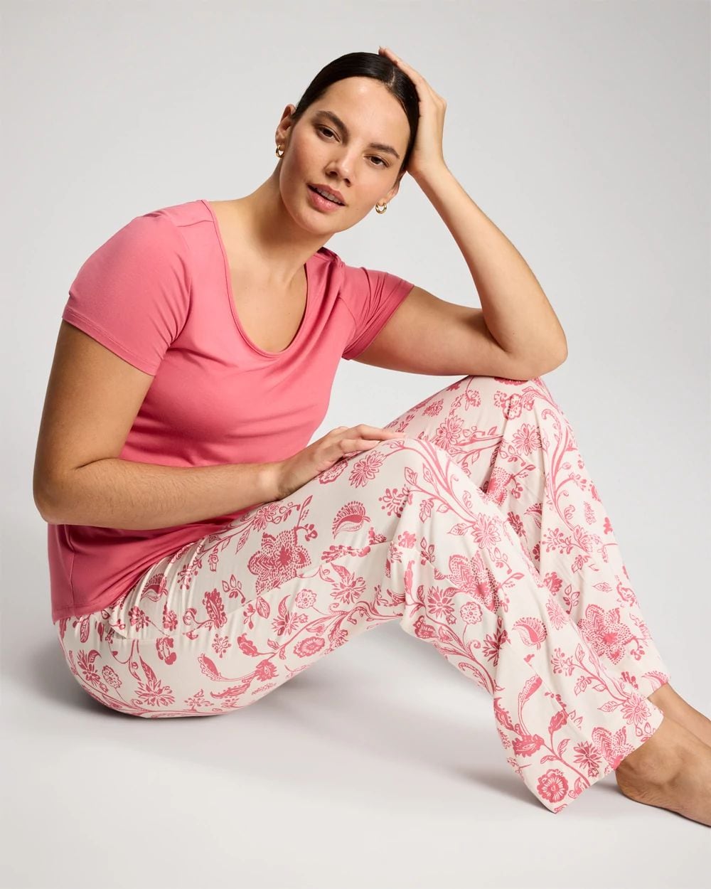 Packaged Short-Sleeve Pant Pajama Set click to view larger image.