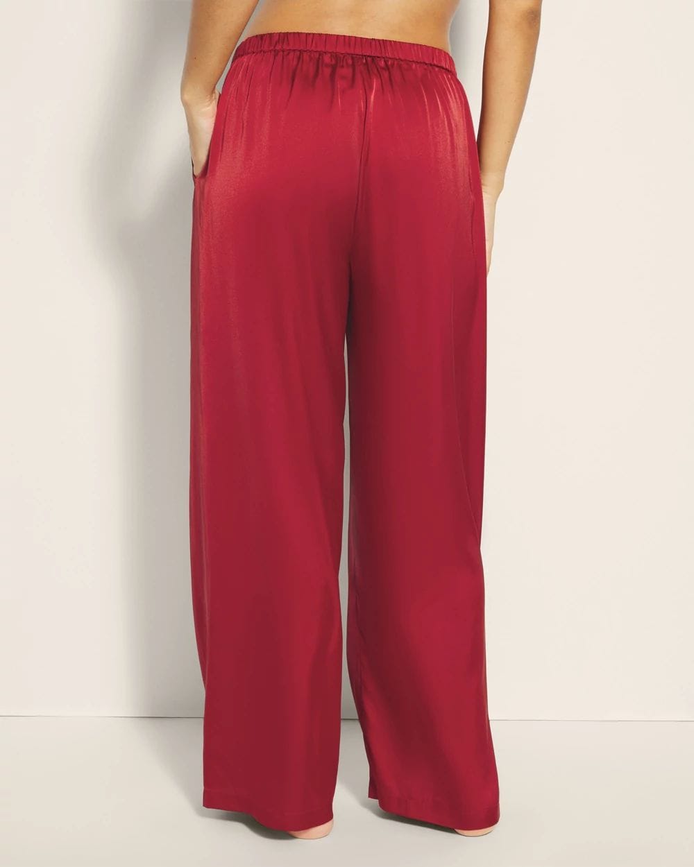 Wide-Leg Pajama Pants click to view larger image.