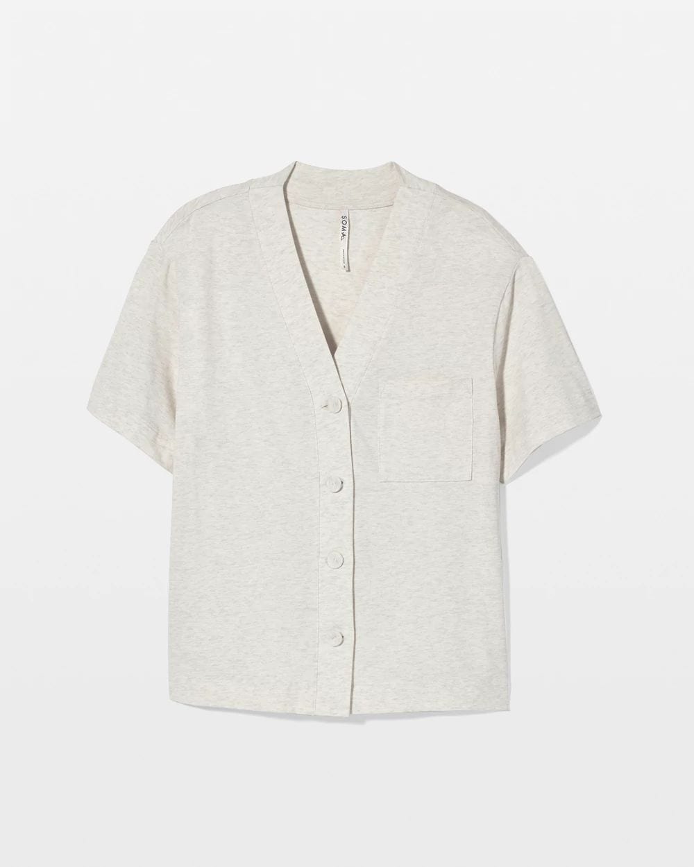 Most Loved Cotton Button-Front Pajama Tee