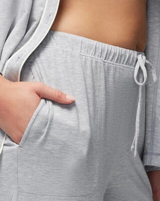 Solid Piped Pajama Pants click to view larger image.