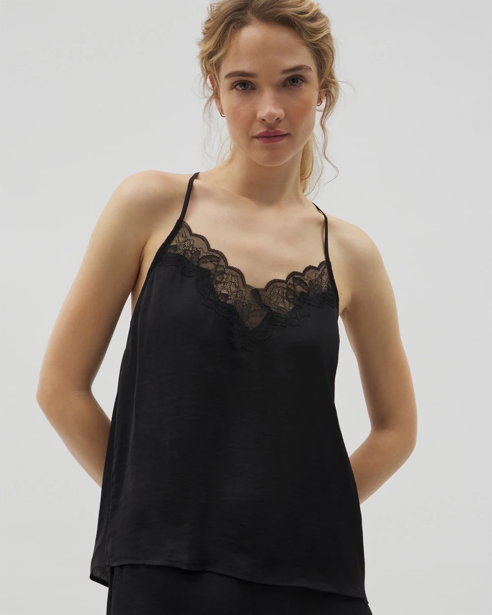Lace Trim Pajama Cami