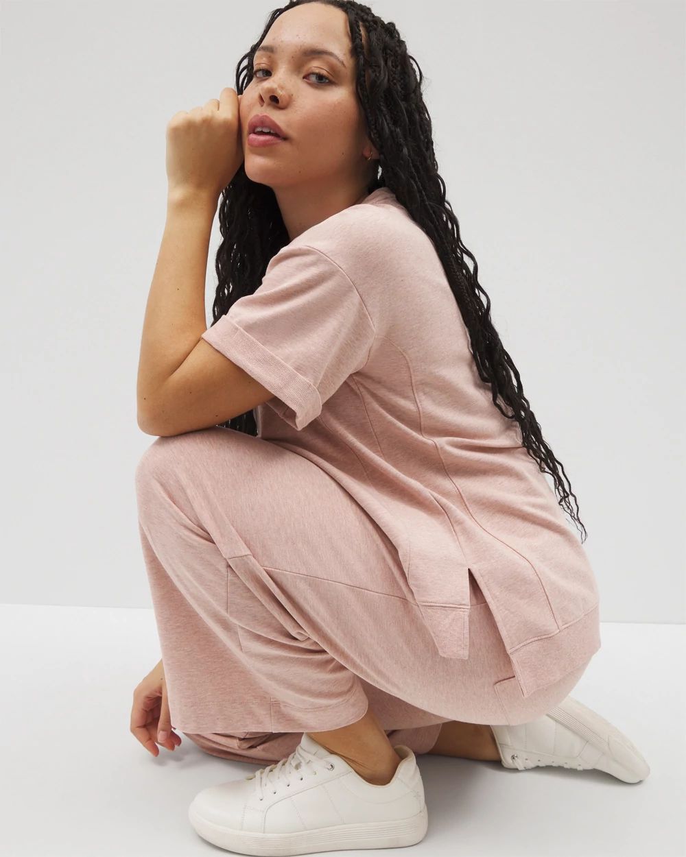Essential Terry Relaxed Short Sleeve Top