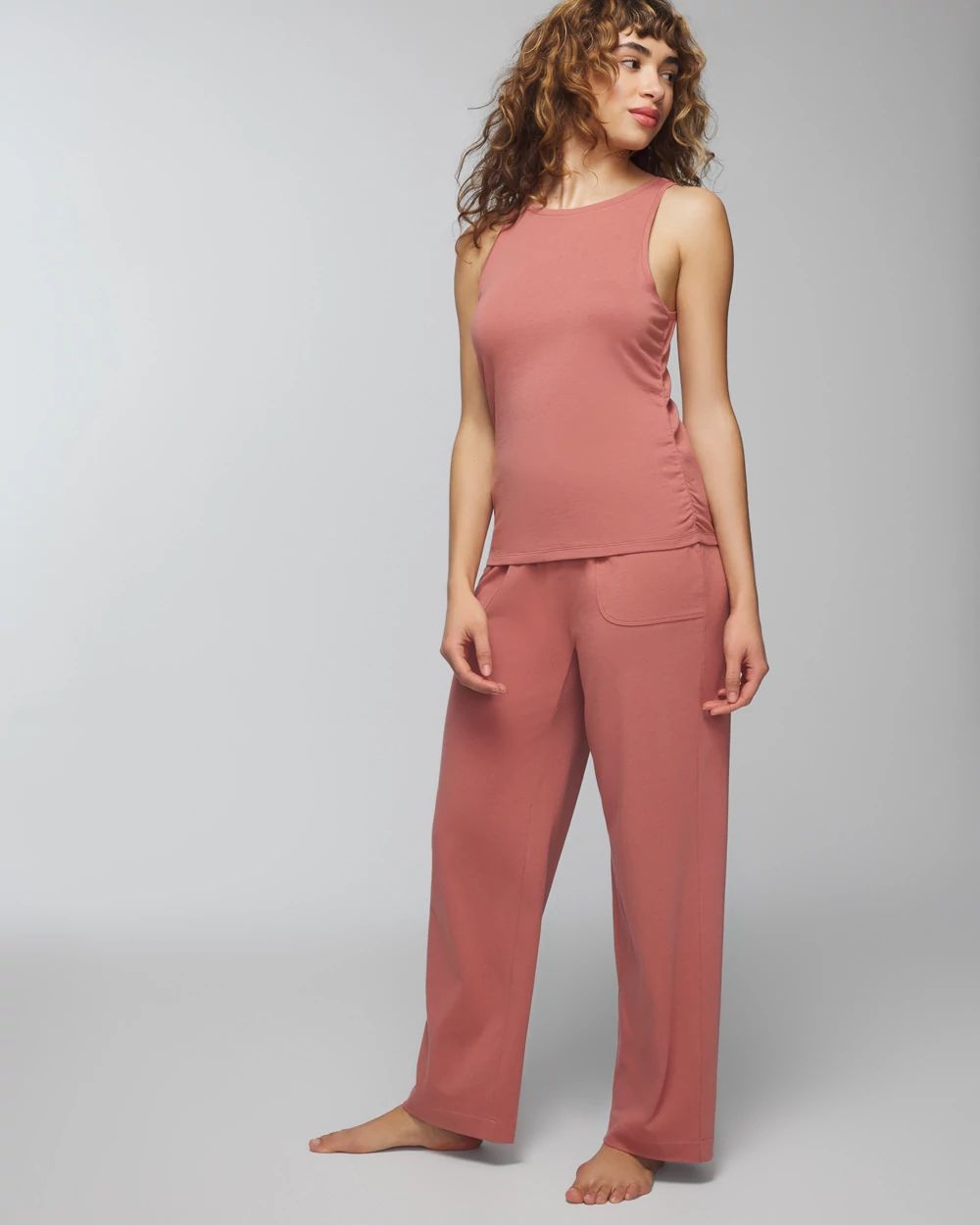 Most Loved Cotton Shirred Side Pajama Tank