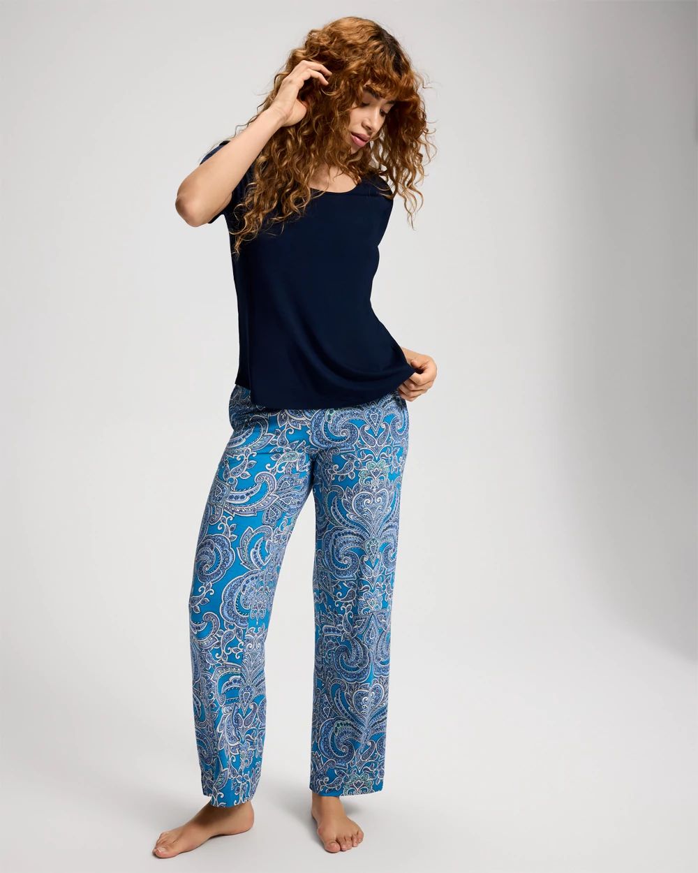 Cool Nights Short Sleeve + Pant Pajama Set