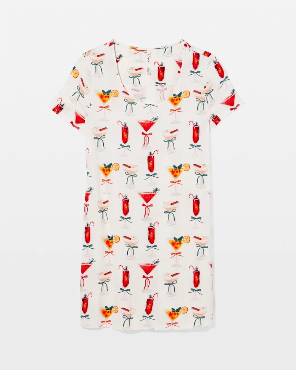 Cool Nights Short Sleeve Scoop Neck Sleepshirt