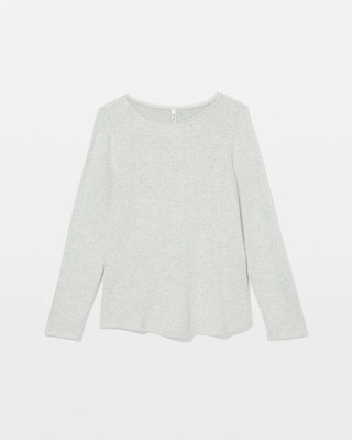 Cozyluxe Long-Sleeve Pajama Top click to view larger image.