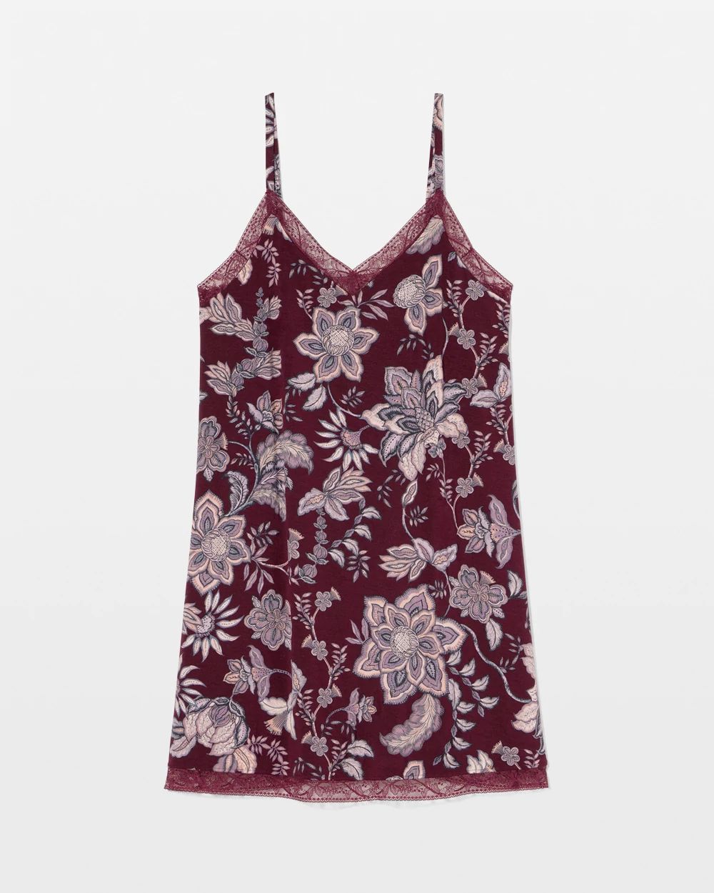 Cool Nights Lace Trim Chemise