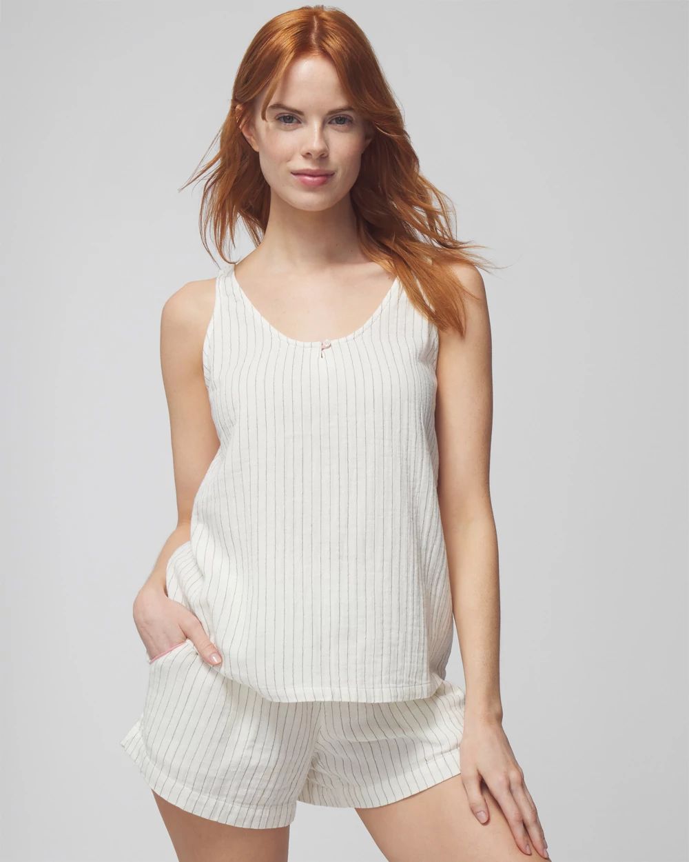 Cotton Gauze Pajama Tank
