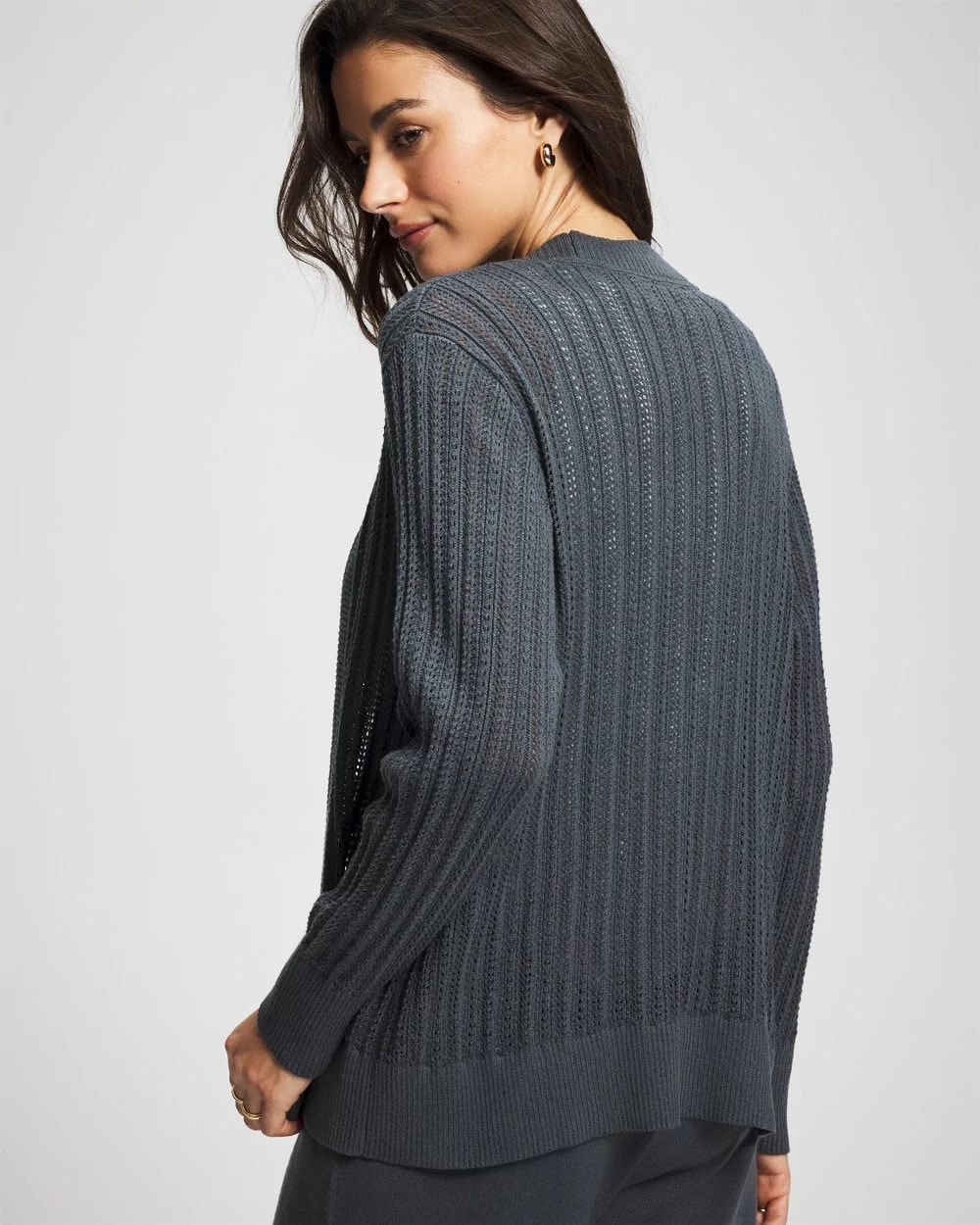Pointelle Sweater Wrap