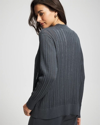 Pointelle Sweater Wrap click to view larger image.