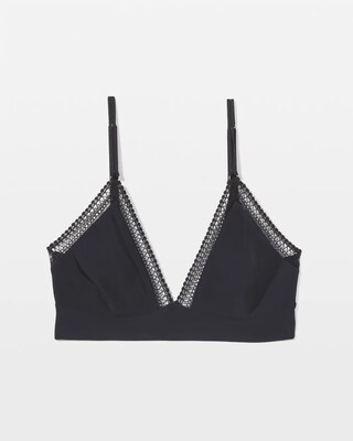 Geo Lace Trim Bralette click to view larger image.