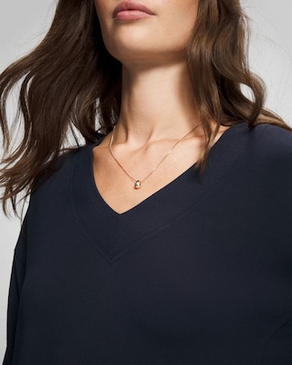 Ultrasoft Fleece Sweatshirt Dress click to view larger image.