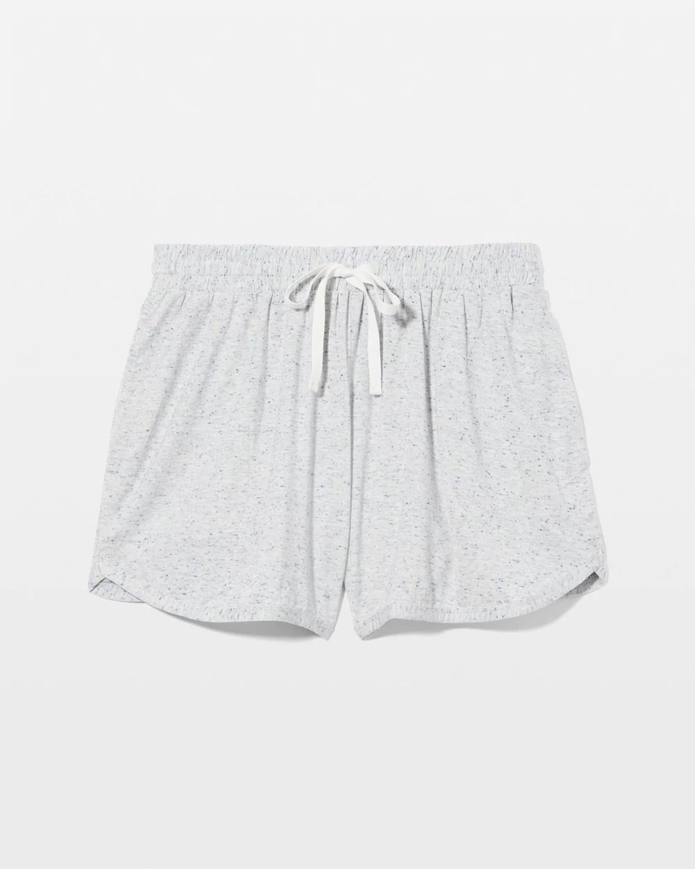 Slub Curved Hem Pajama Short