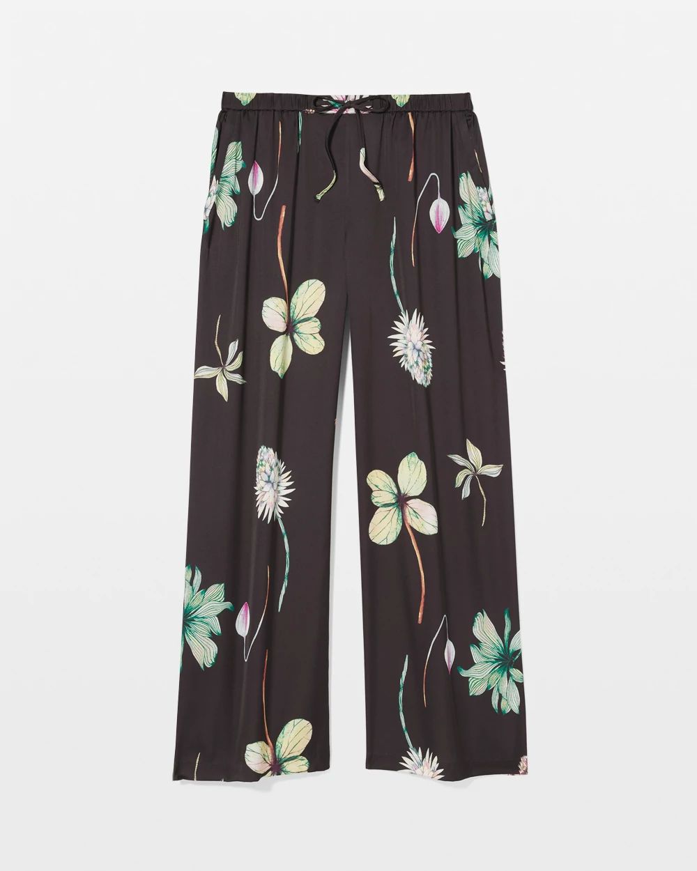 Satin Printed Pajama Pants