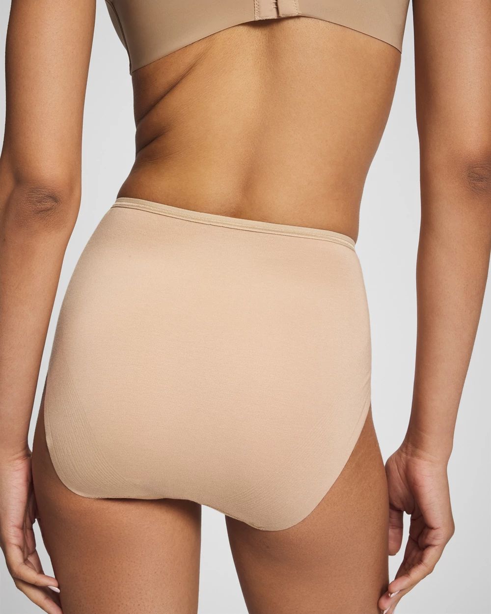 Vanishing Edge Cotton High Waist Brief