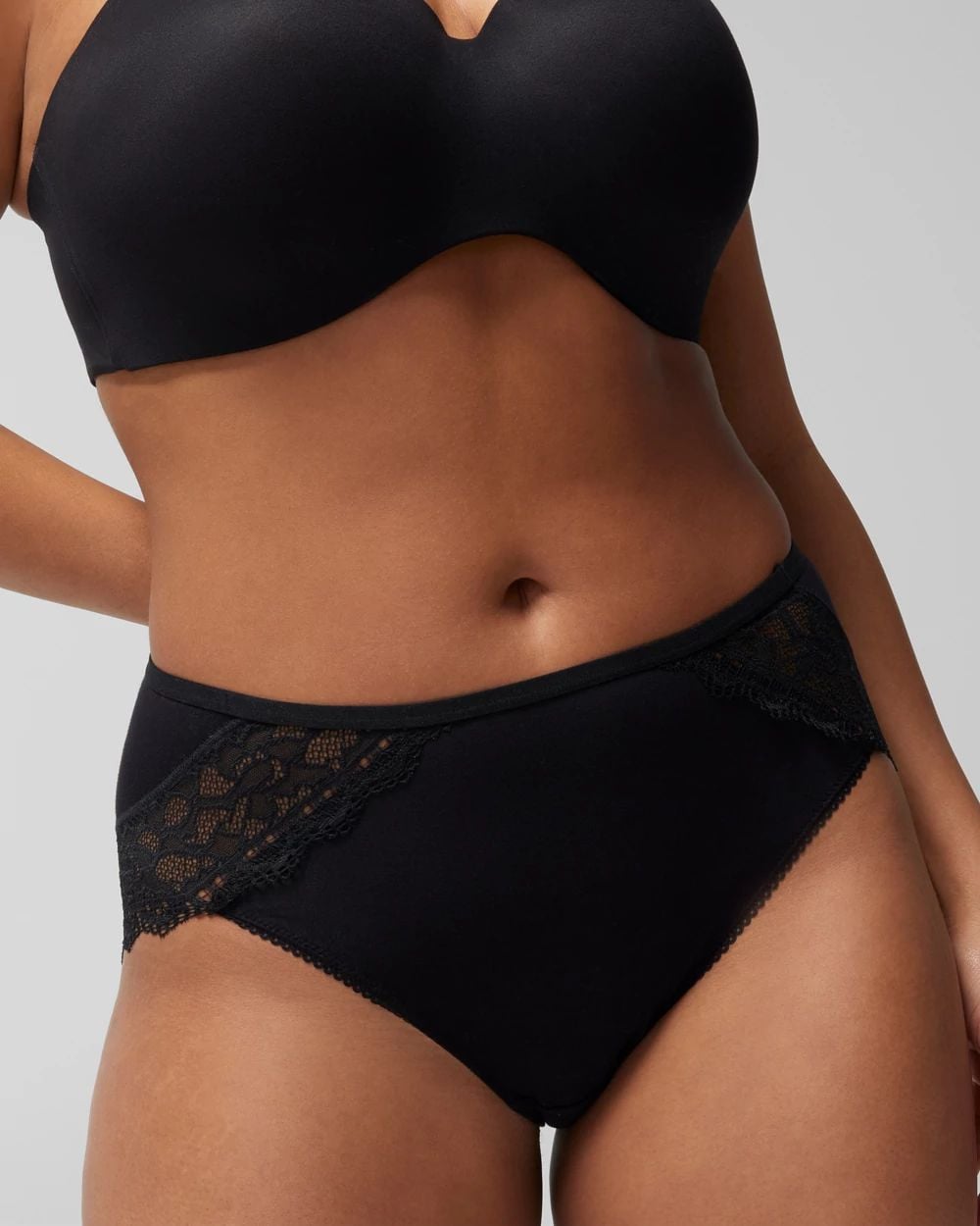 Embraceable High-Leg Panty with Enchanting Lace