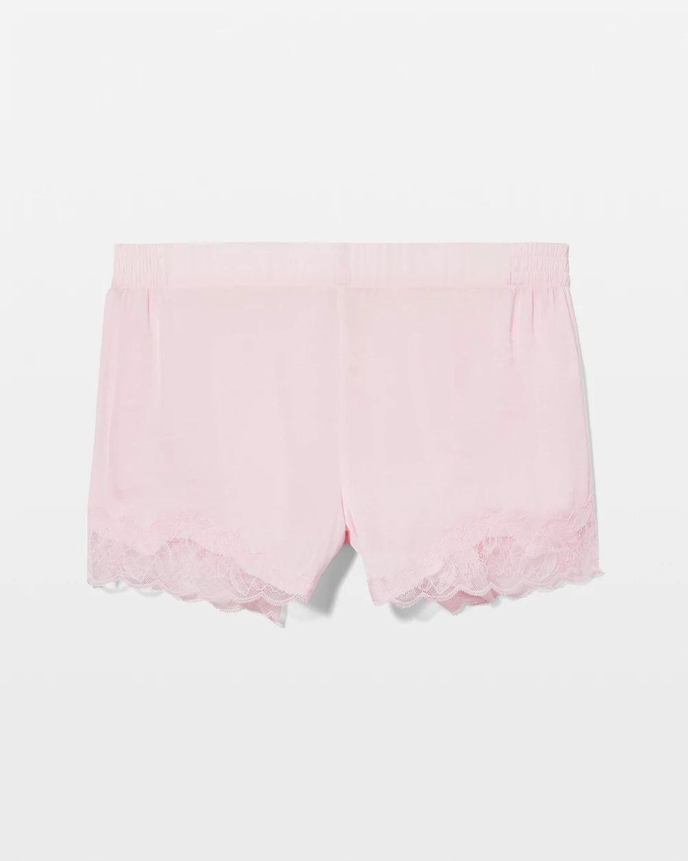 Lace Trim Pajama Shorts click to view larger image.