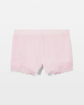 Lace Trim Pajama Shorts click to view larger image.
