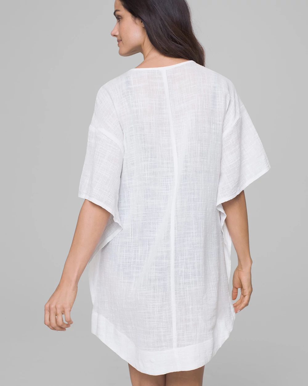 Paxi Isle Cotton Gauze Tunic Coverup