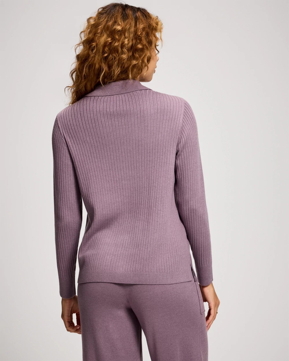 Premier Knit Rib Button-Up Top