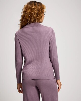 Premier Knit Rib Button-Up Top click to view larger image.
