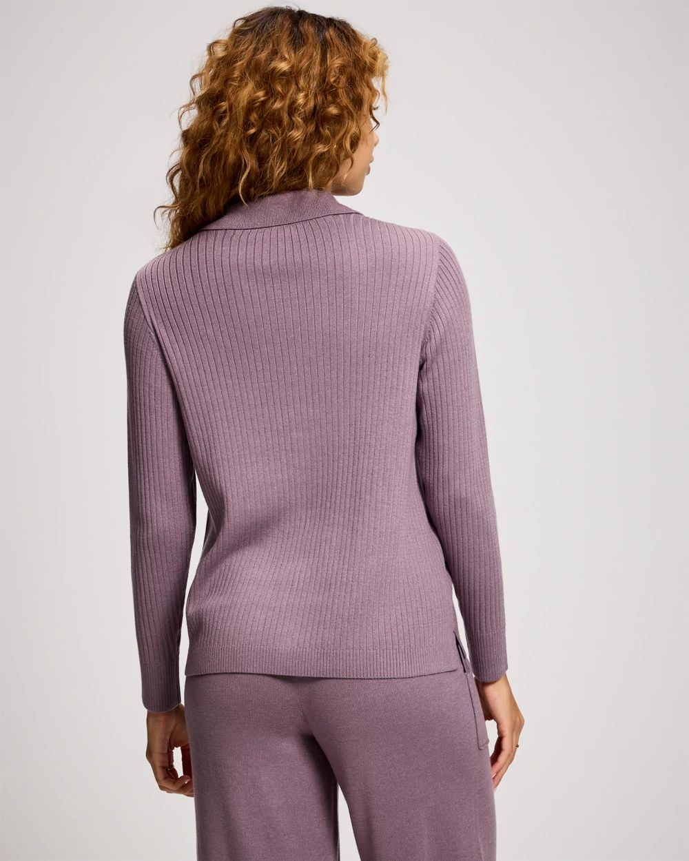 Premier Knit Rib Button-Up Top click to view larger image.
