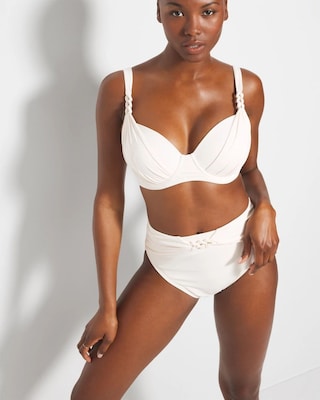 Ring Master Draped Underwire Swim Top