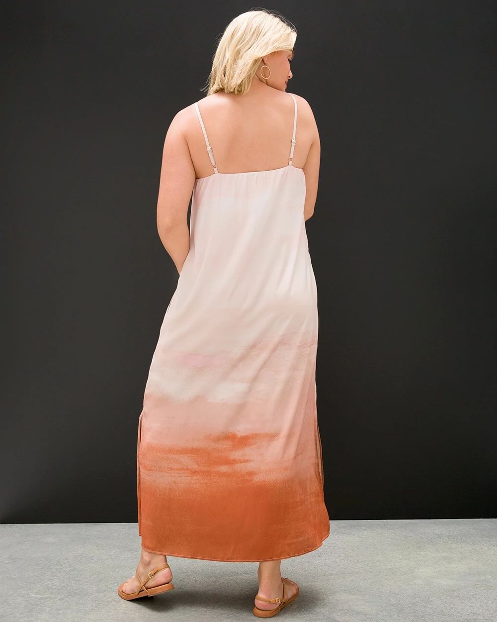 Satin Maxi Bra Dress click to view larger image.