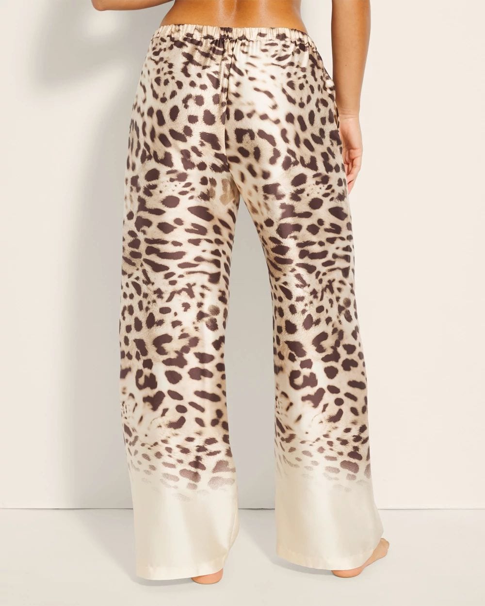 Satin Wide-Leg Pajama Pants