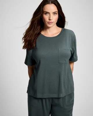 Short-Sleeve Pocket Pajama Tee